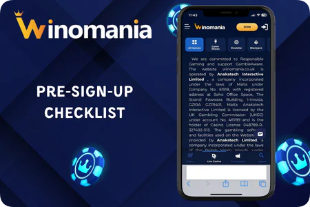 Pre-Sign-Up Checklist Winomania